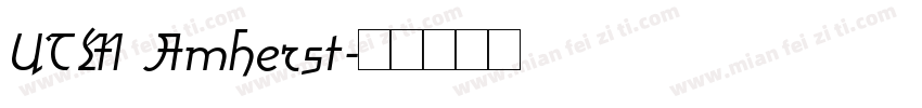 UTM Amherst字体转换